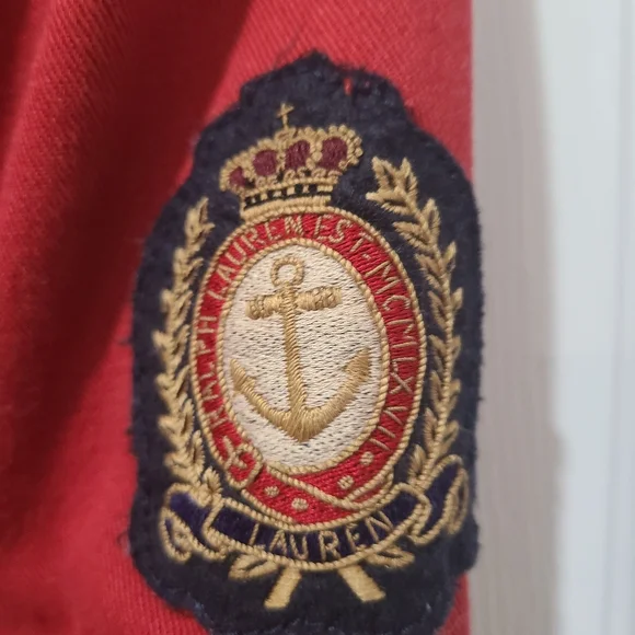 Lauren Ralph Lauren Lauren Jeans Coat Nauticle Brass Clasp Jacket Women’s Large - Picture 6 of 11